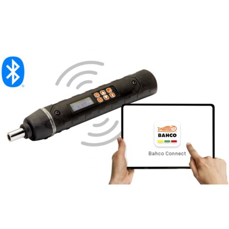Bahco Elektronischer Drehmoment- & Winkelschraubendreher mit Bluetooth Funktion - 0,04 bis 0,7 Nm
