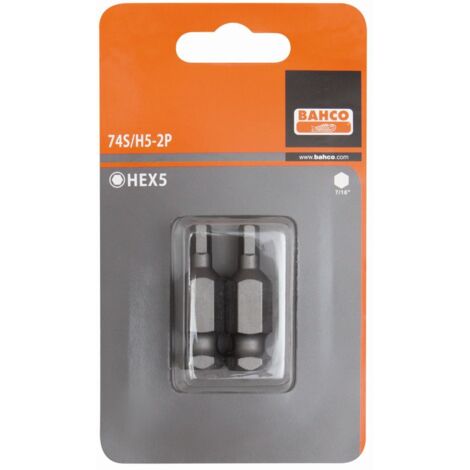 Bahco Embout 6 pans métrique, sous blister de 2 pcs, 8 mm - 74S/H8-2P