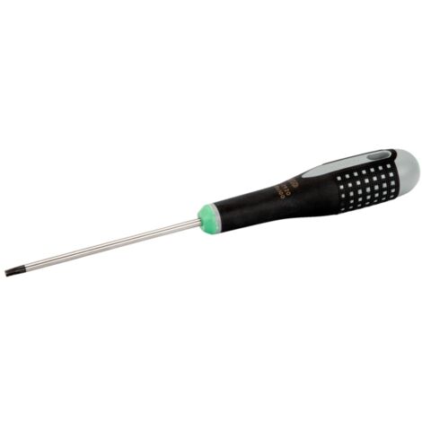 Bahco ERGO manipulationssicherer Schraubendreher TORX mit Gummigriff, TR7 x 75 mm