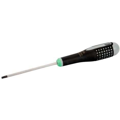 Bahco ERGO manipulationssicherer TORX - Schraubendreher mit Gummigriff, TR10 x 75 mm