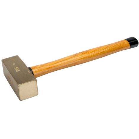 Bahco Fäustel mit Aluminiumbronze-Kopf und Holzgriff, funkenfrei, 2 kg