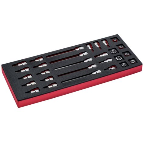 Bahco Fit&Go 1/3 Einlage mit 3/8-Steckschlüssel- und Schraubendreher-Einsätzen - 28-tlg.