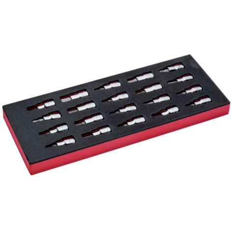Bahco Fit&Go 1/3 Schaumstoffeinlage 1/2 Satz Schraubendreher-Einsätze - 20-tlg.