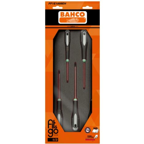 Bahco Fit&Go 1/3 Schaumstoffeinlage TORX-Schraubendrehersatz T8-T30 - 6-tlg.
