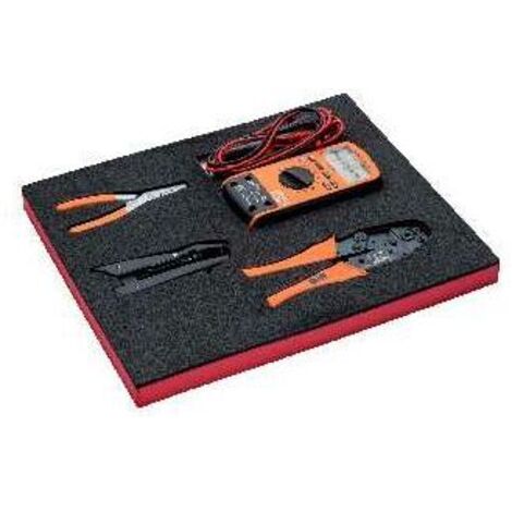 Bahco Fit&Go 2/3 Schaumstoffeinlage Crimpzangen-/Multimeter-Satz - 4-tlg.