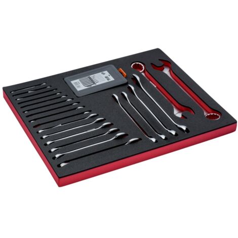 Bahco Fit&Go 3/3 Schaumstoffeinlage Satz Schraubenschlüssel und Splintentreiber - 27-tlg.
