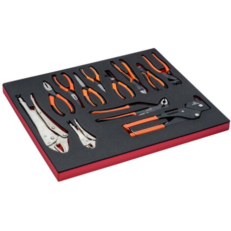 Bahco Fit&Go 3/3 Schaumstoffeinlage Zangensatz - 12-tlg.