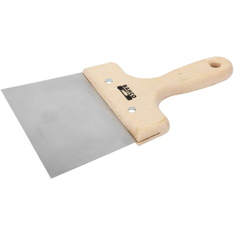 Bahco Flächenspachtel mit Edelstahl-Klinge und Holzgriff, 200 x 235 mm