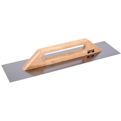 Bahco Glättkelle mit Edelstahl-Klinge und langem Pappelholzgriff, 300 x 140 mm