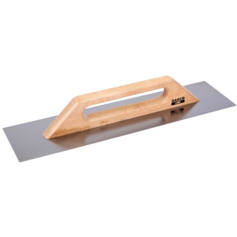 Bahco Glättkelle mit Edelstahl-Klinge und langem Pappelholzgriff, 500 x 130 mm