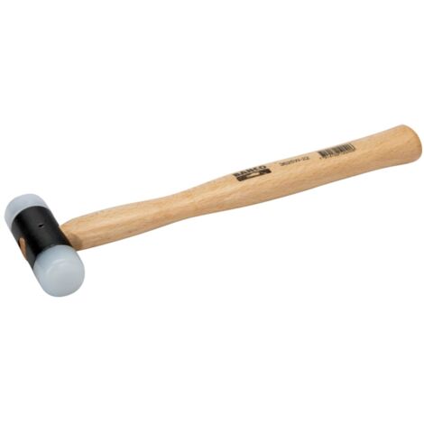 Bahco Gummihammer mit Nylonköpfen und Holzstiel 550 g