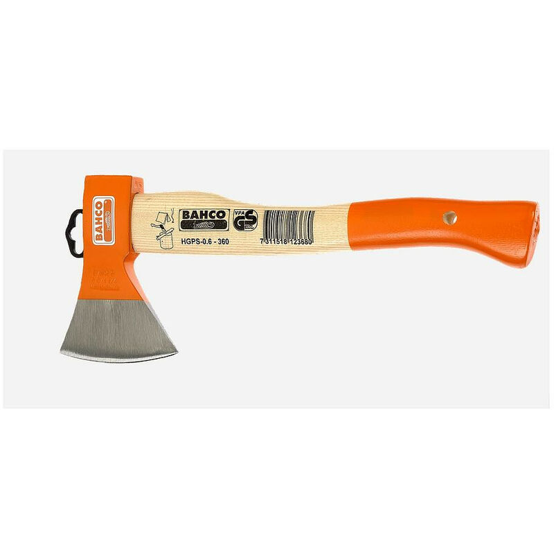 Bahco - Hache de camping HGPS-0.6-360 manche courbé en frêne