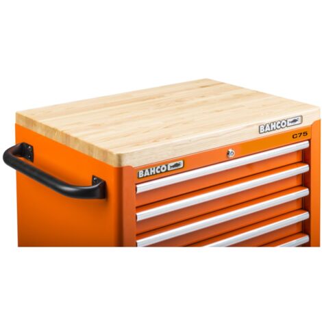 Bahco Holz-Arbeitsplatte für Werkstattwagen, 40 mm x 500 mm x 1012 mm