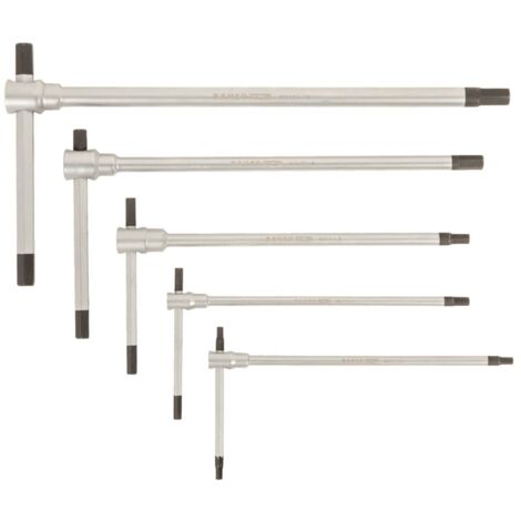 Bahco Innensechskantschlüssel Satz T-Griff 2,5 - 8 mm Brünierte Spitzen, 6 tlg.