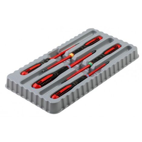 BAHCO - Jeu de 5 Tvis fins isolés ERGO™ pr vis à fente, PZ et TORX®, manche tri matière