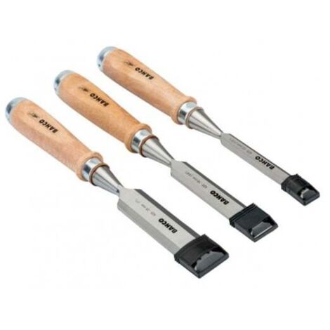 BAHCO - Jeu de burins avec manche en bois - 3 pcs/boîte en carton