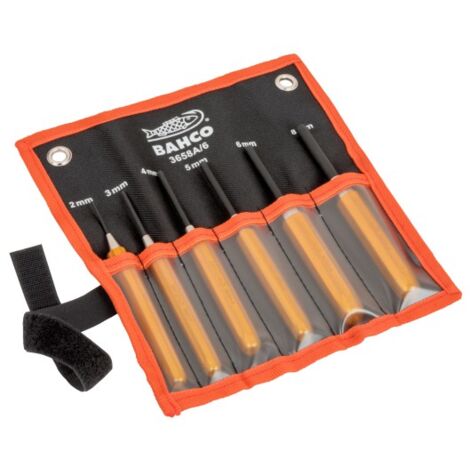 BAHCO - Jeu de chasse-goupilles gainés - 6 pcs/support en bois
