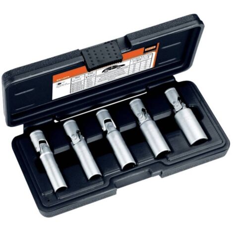 Bahco – Jeu de clés à douille pour bougies de préchauffage 5 pcs – Acier allié haute performance – Système de retenue à bille – Poignée en T - Y203492