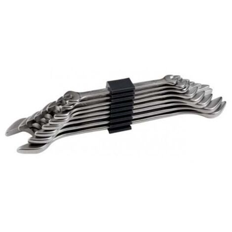 BAHCO - Jeu de clés à fourche doubles, dimensions en pouces - 8 pcs/clip plastique