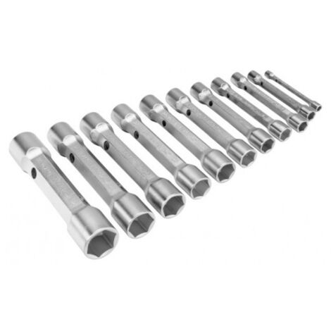 BAHCO - Jeu de clés à pipe droites doubles, dimensions métriques - 12 pcs/boîte