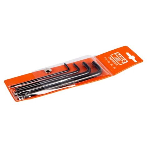 BAHCO - Jeu de clés mâles longues TORX® avec finition phosphatée, T10-T40 - 4 pcs