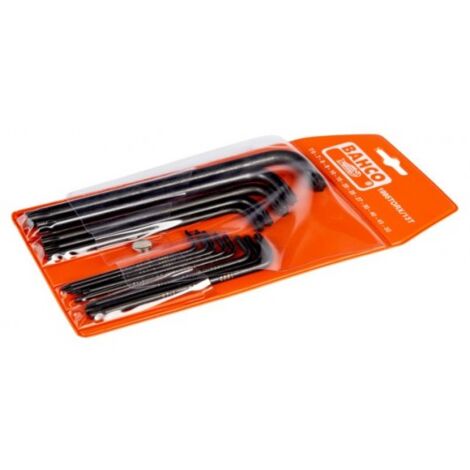 BAHCO - Jeu de clés mâles longues TORX® avec finition phosphatée, T6-T50 - 13 pcs