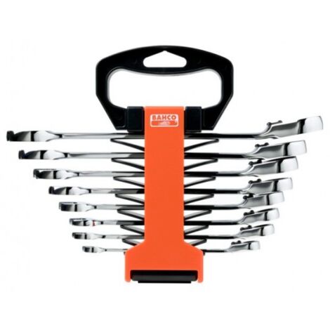 BAHCO - Jeu de clés mixtes à cliquet - 8 pcs/support en plastique