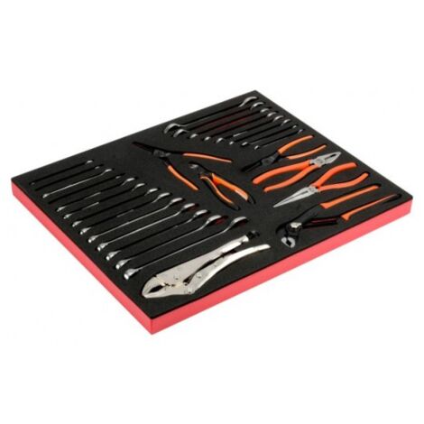 BAHCO - Jeu de clés/pinces, module mousse 3/3 Fit&Go - 28 pcs