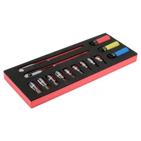 BAHCO - Jeu de douilles tournevis/douilles à chocs 1/2", module mousse 1/3 Fit&Go - 14pc