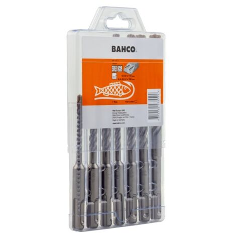 BAHCO - Jeu de forets SDS+4C pour béton armé - 7 pcs