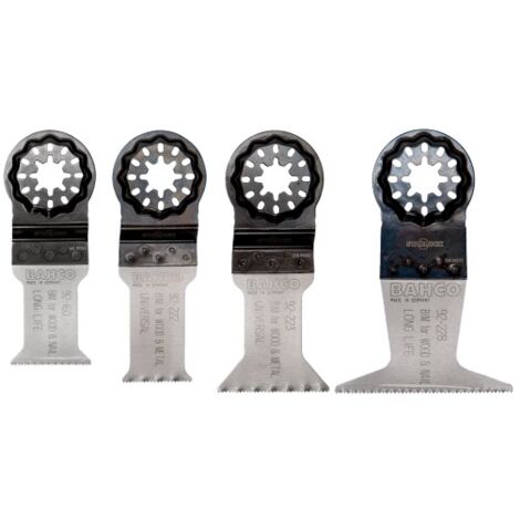 BAHCO - Jeu de lames multi-usages de forme standard pour le sciage du bois et du métal-8pc