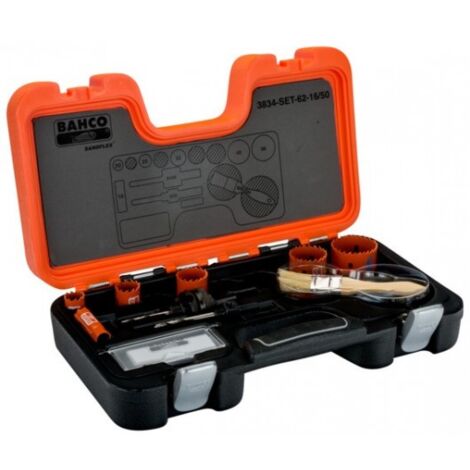 BAHCO - Jeu de scies trépans bimétal Sandflex pr les plaques en métal/bois, 16x50mm-8p