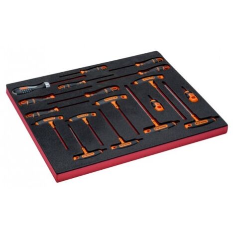 BAHCO - Jeu de tournevis, module mousse 3/3 Fit&Go - 18 pcs