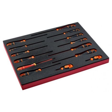 BAHCO - Jeu de tournevis vis à fente/Phillips/Pozidriv/TORX, module 2/3 Fit&Go - 14 pcs