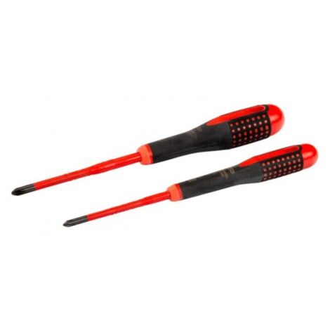BAHCO - Jeu de tvis ERGO™ Slim isolés VDE pr vis Phillips, poignée trimatière - 2 pcs
