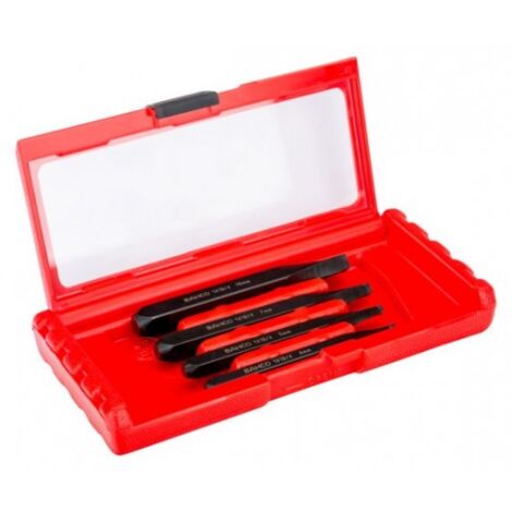 BAHCO - Jeu d'extracteurs de goujons, pour vis, boulons et goujons cassés - 4 pcs