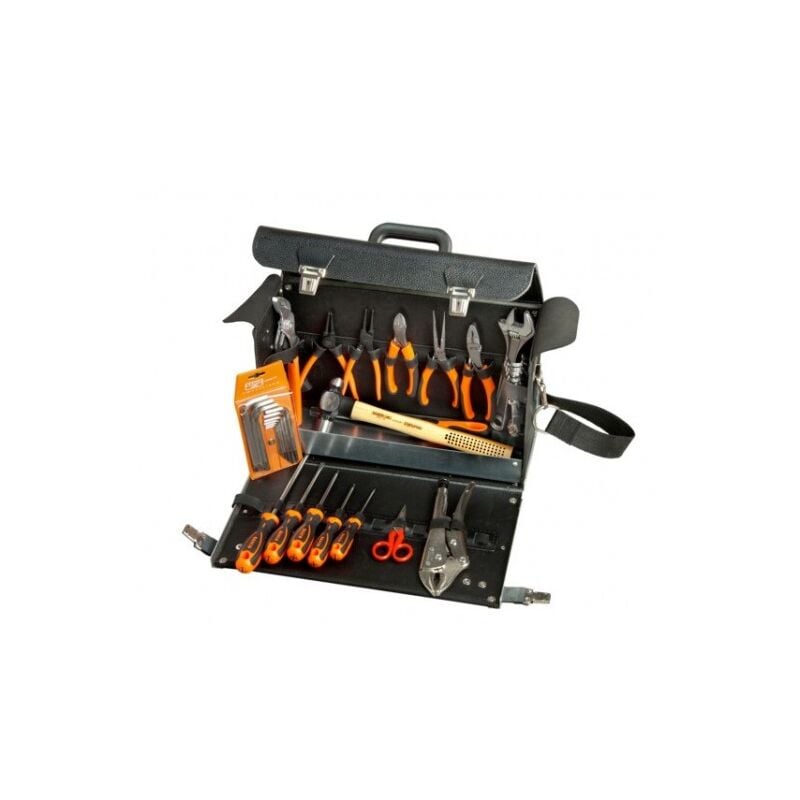 Kits d'outils pour maintenance générale dans mallette en cuir - 34 pcs - Bahco