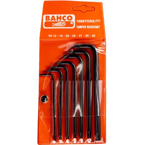 Bahco juego llaves Allen acodadasS 1986TORX 7 Piezas