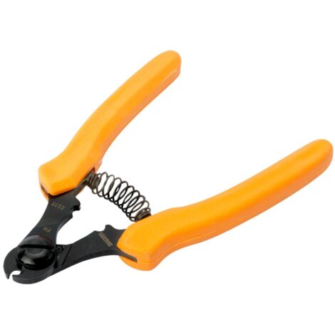 Bahco Kabelschneider mit Elastomergriff für feste Werkstoffe und mehradrige Kabel, 165 mm