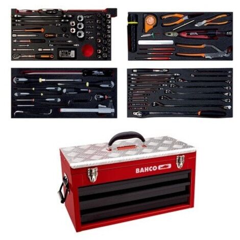 BAHCO - Kit d'outils aviation - 129 pcs/caisse métallique