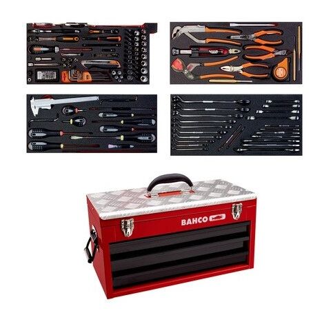 BAHCO - Kit d'outils aviation - 152 pcs/caisse métallique