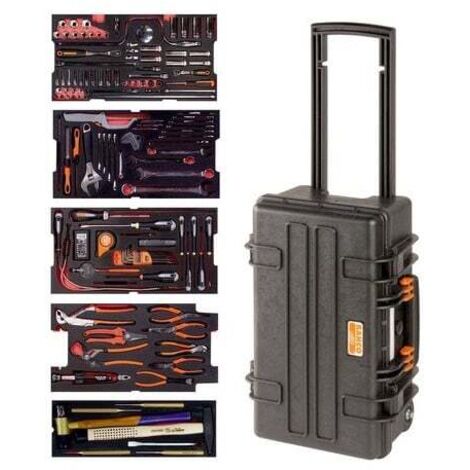 BAHCO - Kit d'outils aviation - 159 pcs/caisse rigide à roulettes