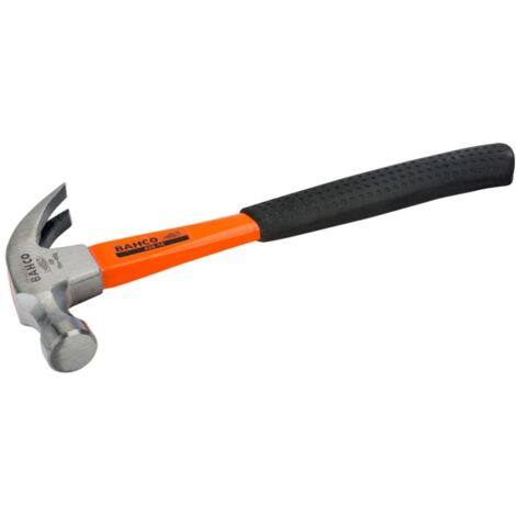 Bahco Klauenhammer mit Gummigriff und Fiberglasstiel 450 g