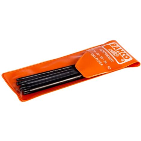Bahco Langer TORX Plus Winkelschraubendreher-Satz, phosphatiert, IP10-IP40 - 5-tlg.