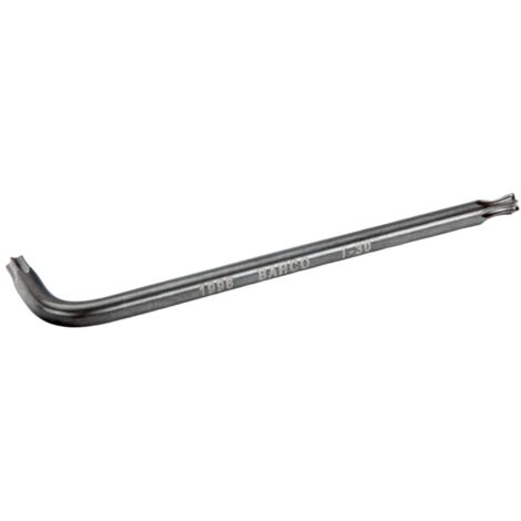 Bahco Langer TORX-Winkelschraubendreher, mit Kugelkopf, phosphatiert, T10 x 86 mm