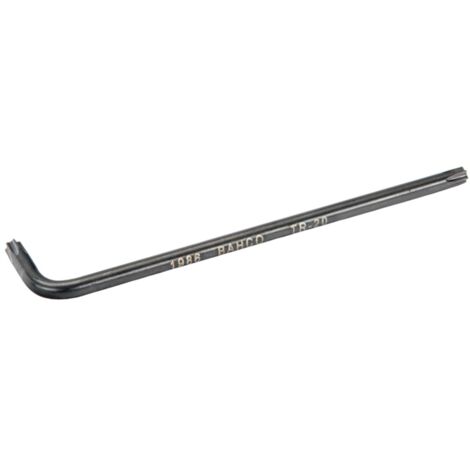 Bahco Langer Winkelschraubendreher für manipulationssichere TORX-Schrauben, phosphatiert, T27 x 105 mm