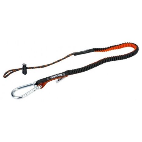 Bahco – Lanière anti-chute avec mousqueton non détachable – Boucle de serrage fixe – Poids max 3 kg – Longueur 1,2 m pour sécurité en hauteur