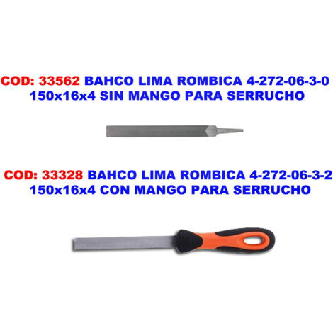 BAHCO - Lime pignon Wasa™, sans manche, coupe nette, 150 mm