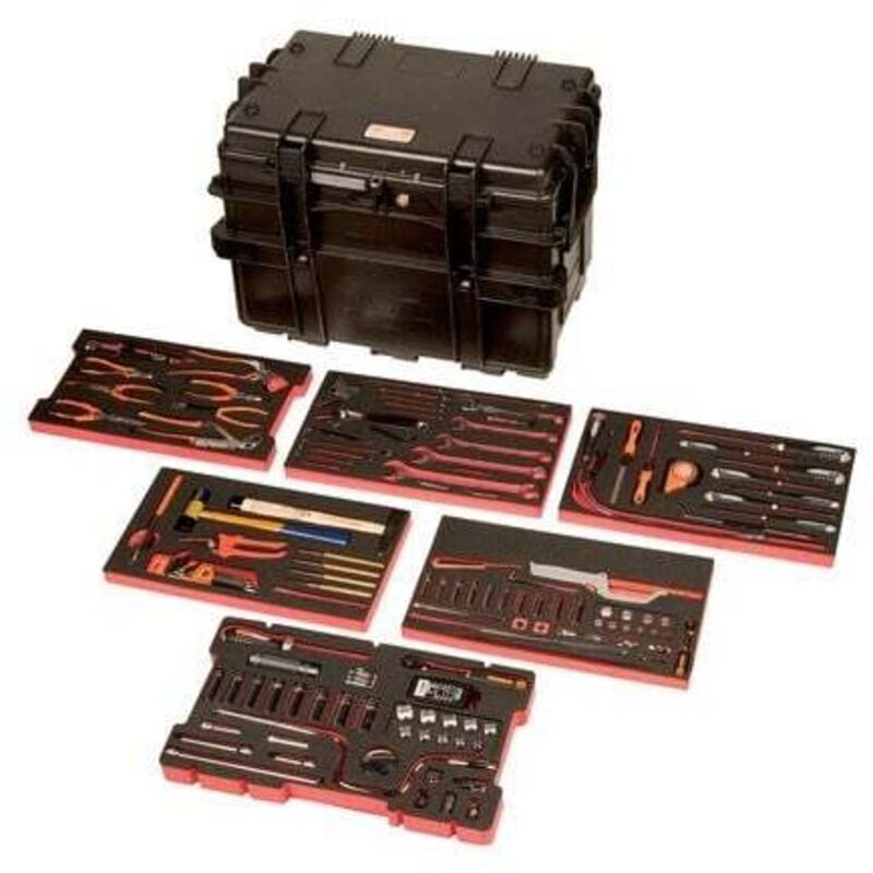 Bahco - Kit d'outils pr maintenance générale dans mallette rigide usage intensif - 162pc