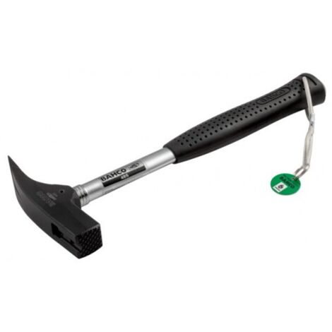 BAHCO - Marteau de charpentier arrache clous, manche en acier et câble de sécurité 318mm